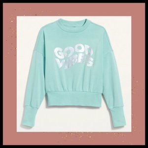 🅝🅔🅦 Loose Crew-Neck Cropped Sweatshirt for Women Size Women's Sweater